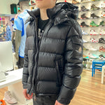 Moncler Maya Quilted Shell Down Hooded Jacket Black