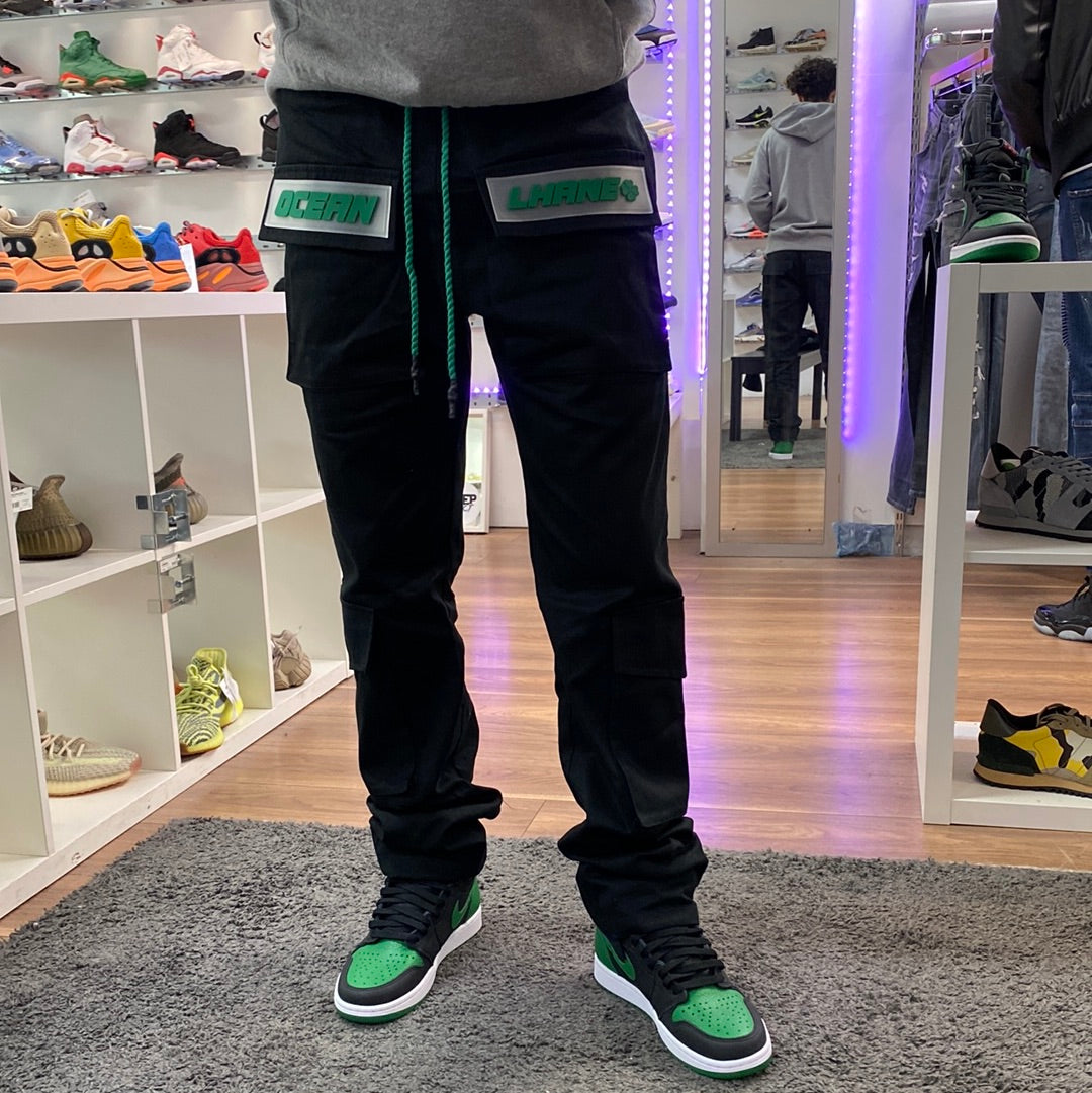 Ocean Lhane Black Green Cargo