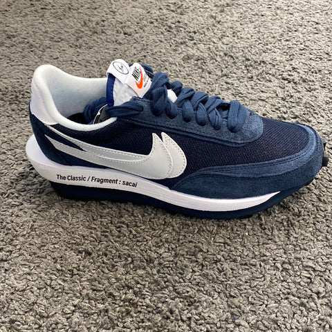 Fragment design x sacai x Nike LDWaffle Navy White